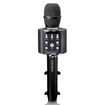 Bluetooth® karaokemicrofoon met luidspreker & verlichting Zwart - Lenco