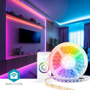 SmartLife LED Strip Wi-Fi Koel Wit / RGB / Warm Wit SMD 5.00 m - Nedis