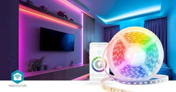 SmartLife LED Strip Wi-Fi Koel Wit / RGB / Warm Wit SMD 5.00 m - Nedis