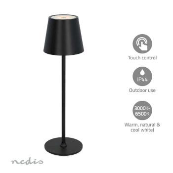 LED-Tafellamp LED 1.8 W 150 lm 3000 - 6000 K Zwart - Nedis