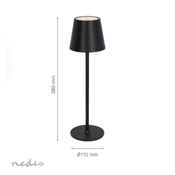 LED-Tafellamp LED 1.8 W 150 lm 3000 - 6000 K Zwart - Nedis
