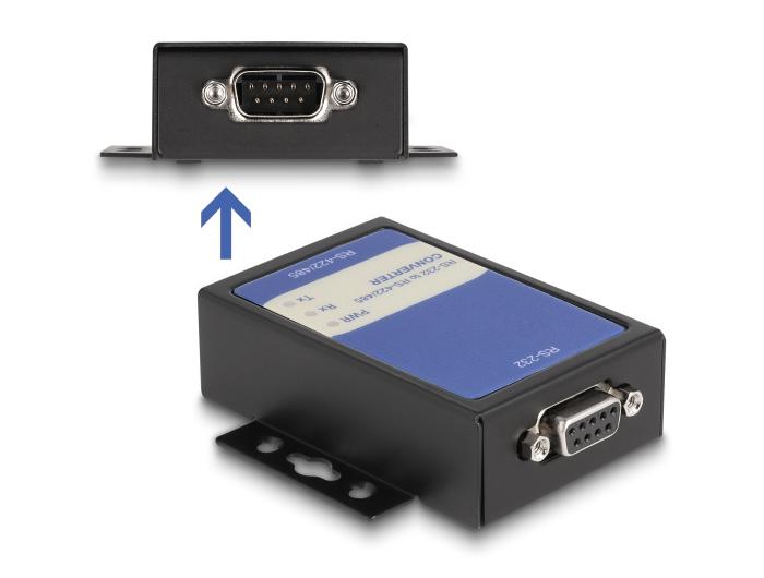 Delock Converter 1 x RS-232 naar 1 x RS-422/485 met 15 kV ESD bescherming Netvoeding