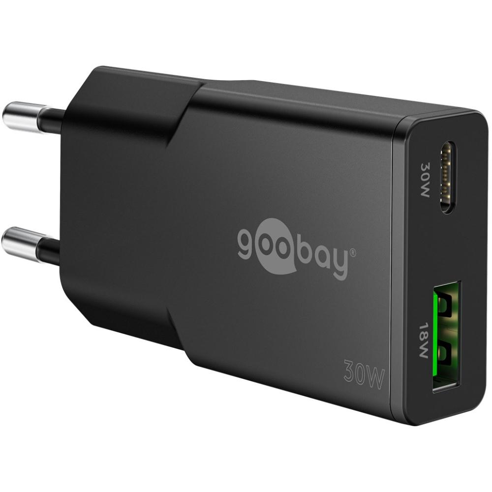USB C + A oplader - Goobay
