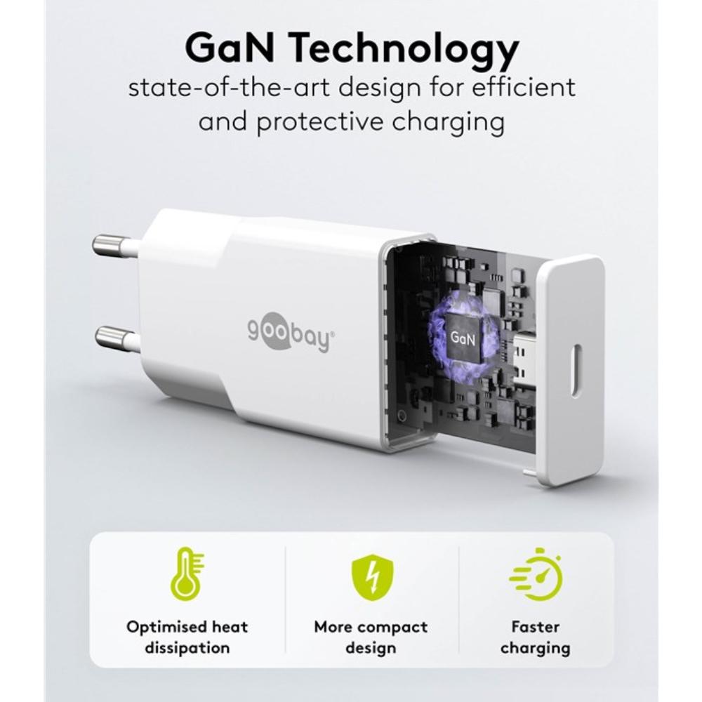 USB-C GaN Oplader 25W - Compacte USB PD Snellader