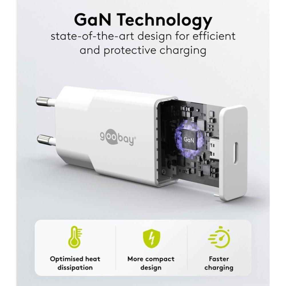 Compacte USB-C Snellader 30W - GaN Power Delivery