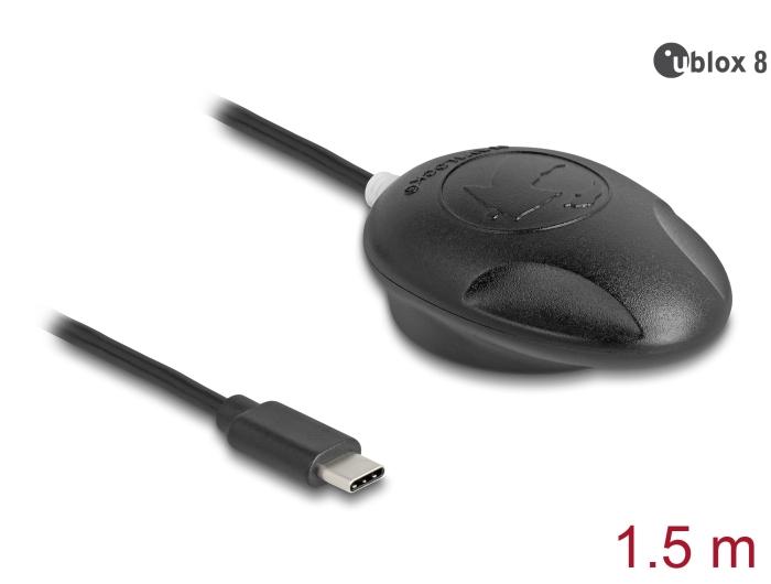 Navilock NL-802UC EVA-M8Q USB 2.0 Type-C™ Multi GNSS Ontvanger u-blox 8