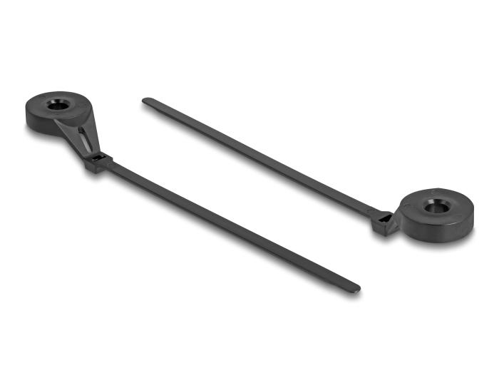 Delock Kabelbinders met bevestigingsoog L 180 x B 6 mm zwart 100 stuks