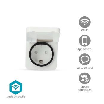 SmartLife Slimme Stekker Wi-Fi IP44 3680 W Randaarde stekker -25 - Nedis