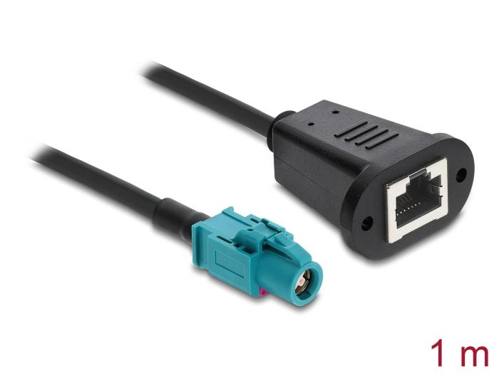 Delock Kabel HSD Z-stekker op RJ45-aansluiting 1 m