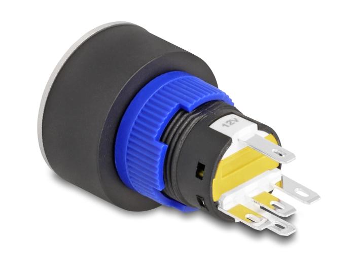 Delock Drukknop voor inbouw 22 mm 5 x Soldeerconnectoren Drukknop fl