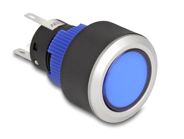 Delock Drukknop voor opbouwmontage 22 mm 5 x soldeercontacten drukknop fl