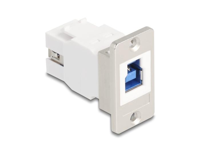Delock Panel Mount USB 5 Gbps Type-B connector naar USB Type-A connector conisch