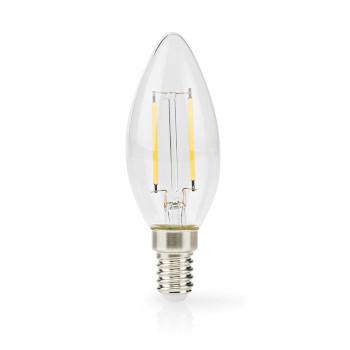 LED-Filamentlamp E14 Kaars 2.2 W 470 lm 2700 K Warm Wit - Nedis