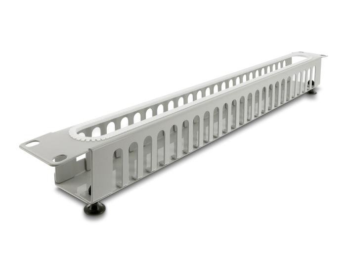 Delock 19″ 1 HE Kabelmanagement-patchveld met opening en randbescherming