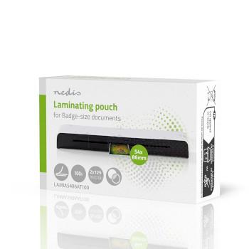 Lamineerhoes 54x86mm Dikte: 125 µm Verpakt per: 100 Stuks PET - Nedis