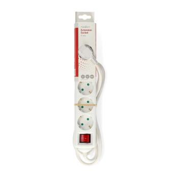 Stekkerdoos Randaarde stekker / Type F (CEE 7/7) 6-wegs 1.50 m - Nedis
