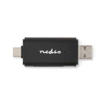 Kaartlezer microSD (TF) / microSDHC (TF) / microSDXC (TF) / SD / SDHC / - Nedis