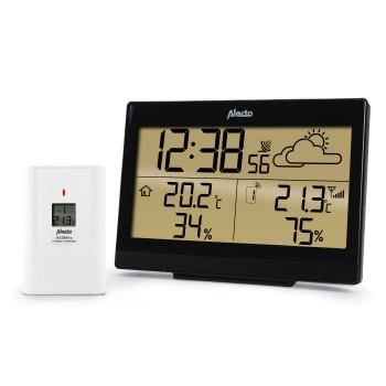 Weerstation met draadloze sensor Zwart - Alecto