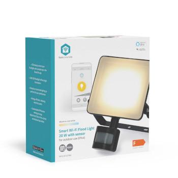 Smartlife Buitenlamp Bewegingssensor 1620 lm Wi-Fi 20 W Warm tot - Nedis
