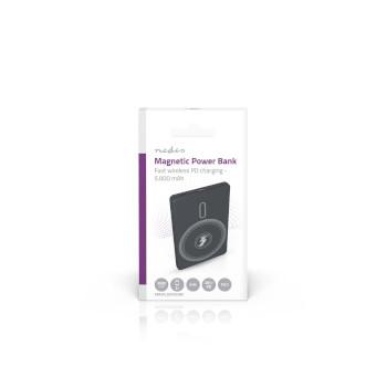 Powerbank 5000 mAh Draadloos opladen 1.67 / 2.22 / 3.0 A Outputs: - Nedis