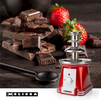 Chocoladefontein 90 B 32 cm 3 Metalen niveaus Rood / Wit - MELISSA