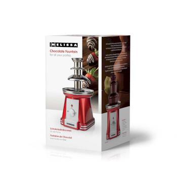 Chocoladefontein 90 B 32 cm 3 Metalen niveaus Rood / Wit - MELISSA