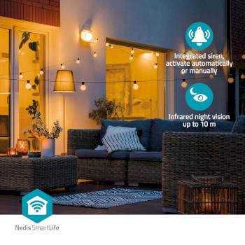SmartLife Camera voor Buiten Wi-Fi Spotlight 3MP Full HD 1296p - Nedis