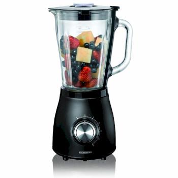 Blender 1,5L glazen kan verstuiver 500W matzwart - MELISSA