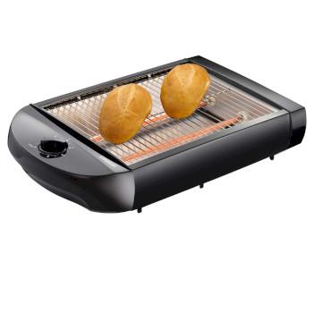 Plat broodrooster met uitneembare kruimellade 600W Zwart - MELISSA