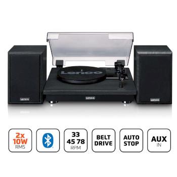 Platenspeler met Bluetooth® ontvangst en twee externe speakers - Lenco