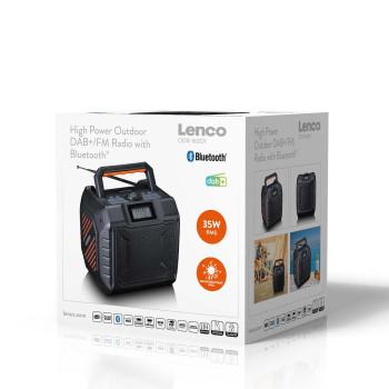 Krachtige draagbare outdoor DAB+/FM-radio met Bluetooth® IPX5 - Lenco