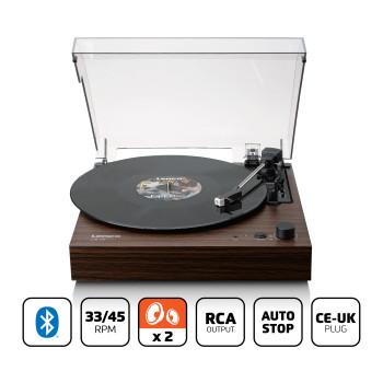 Platenspeler met Bluetooth®, twee ingebouwde luidsprekers en AT3600L - Lenco