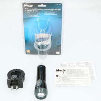 Oplaadbare LED-zaklamp Zwart - Alecto
