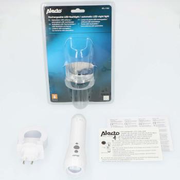 Oplaadbare LED zaklamp Wit - Alecto
