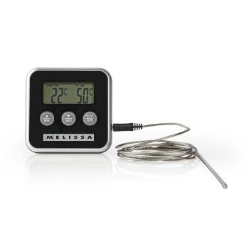 Vleesthermometer tot 250C Alarmtimer LCD-scherm - MELISSA