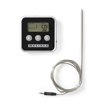 Vleesthermometer tot 250C Alarmtimer LCD-scherm - MELISSA