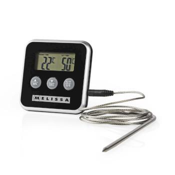 Vleesthermometer tot 250C Alarmtimer LCD-scherm - MELISSA