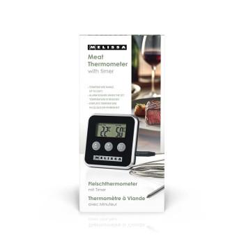 Vleesthermometer tot 250C Alarmtimer LCD-scherm - MELISSA