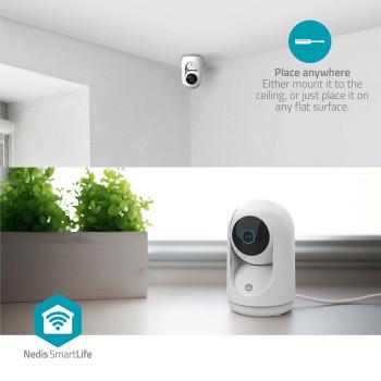 SmartLife Camera voor Binnen 3MP Full HD 1296p Pan tilt Cloud Opslag - Nedis