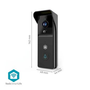 SmartLife Videodeurbel Batterij Gevoed 3MP Full HD 1296p Cloud - Nedis