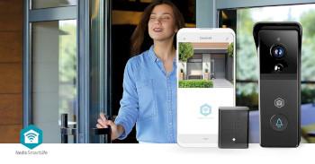 SmartLife Videodeurbel Batterij Gevoed 3MP Full HD 1296p Cloud - Nedis