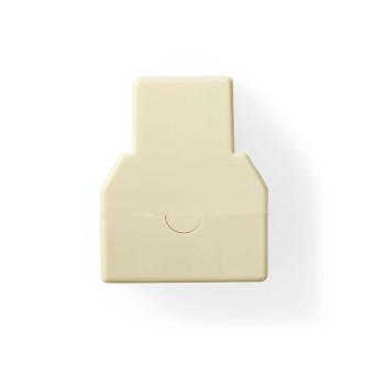 Telecom Splitter RJ11 Female 2x RJ11 (4/6) Female ABS Ivoor Doos - Nedis