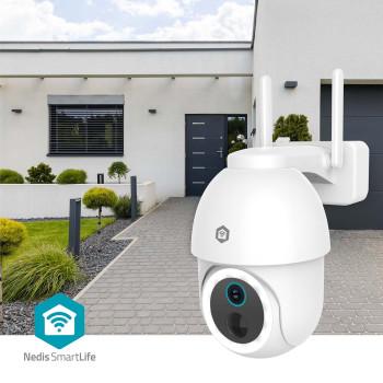 SmartLife Camera voor Buiten Spotlight 3MP Full HD 1296p Pan tilt - Nedis