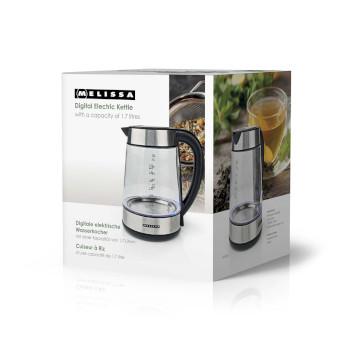 Digitale elektrische waterkoker 1,7 l 2200 W Glas 50/70/80/90/100 - MELISSA