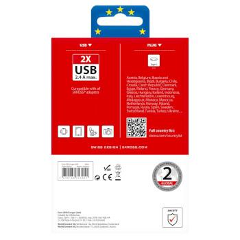 Reisadapter Europa-USB Ongeaard - Skross