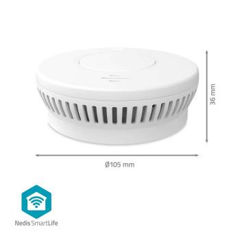 SmartLife Smoke Detector Wi-Fi Battery Powered Sensor life cycle: 10 - Nedis