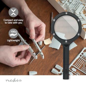 Handloepen Lenssterkte: 4 Diopter 10000 K 0.05 W 9 lm Zwart - Nedis