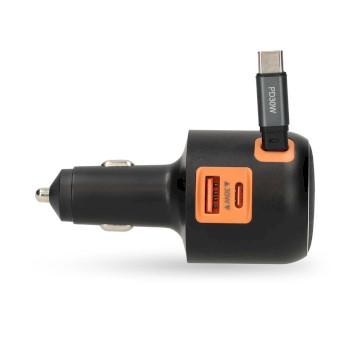 Autolader 60 W 2.4 / 3.0 A Outputs: 3 Poorttype: USB-A / USB-C™ - Nedis
