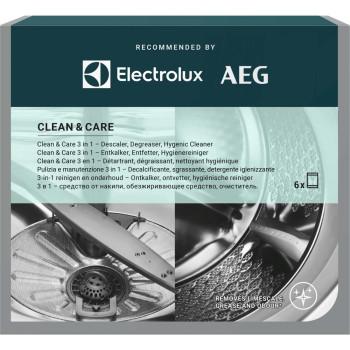 M2GCP601 Clean & Care 3-in-1 voor wasmachines en vaatwassers - 6 sachets - Electrolux