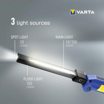 Work Flex® Multifunctioneel Licht F20R Oplaadbaar - Varta